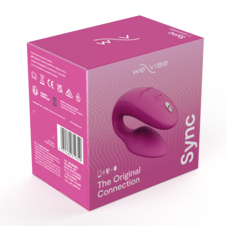 We-Vibe We‑Vibe Sync 2 Couples Vibrator — Dusty Pink, Rechargeable - WE9349