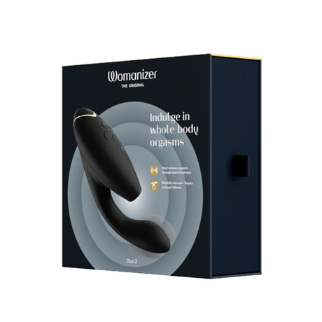 Womanizer Duo 2 Dual Clitoral & G-Spot Vibrator — Black - WZ1107