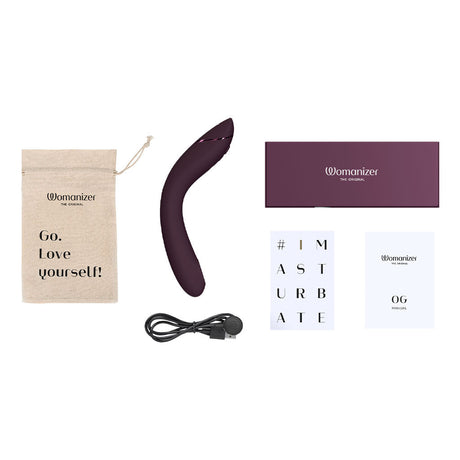 Womanizer OG G-Spot Vibrator — Pleasure Air & Vibrations, Aubergine - WZ3652