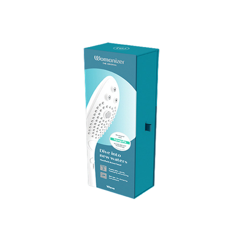 Womanizer Wave 2-in-1 Showerhead Massager, White - WZ2562