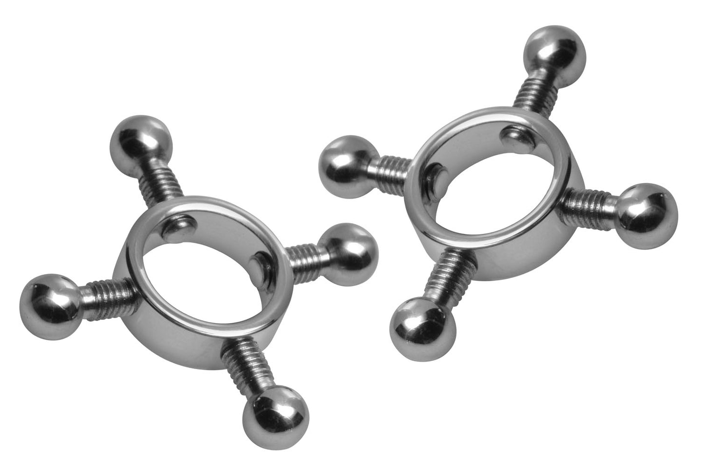 Rings of Fire Stainless Steel Nipple Press Set by XR Brands