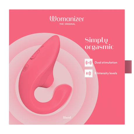 Womanizer Blend Vibrant Rose Dual-Stimulation Vibrator - WZ3759