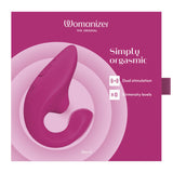 Womanizer Blend Vibrant Pink Dual-Stimulation Rabbit Vibrator - WZ2968