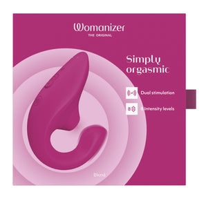 Womanizer Blend Vibrant Pink Dual-Stimulation Rabbit Vibrator - WZ2968