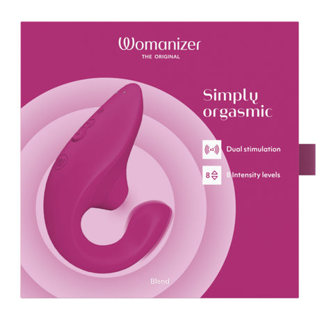 Womanizer Blend Vibrant Pink Dual-Stimulation Rabbit Vibrator - WZ2968