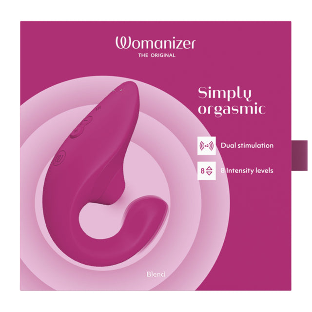 Womanizer Blend Vibrant Pink Dual-Stimulation Rabbit Vibrator - WZ2968