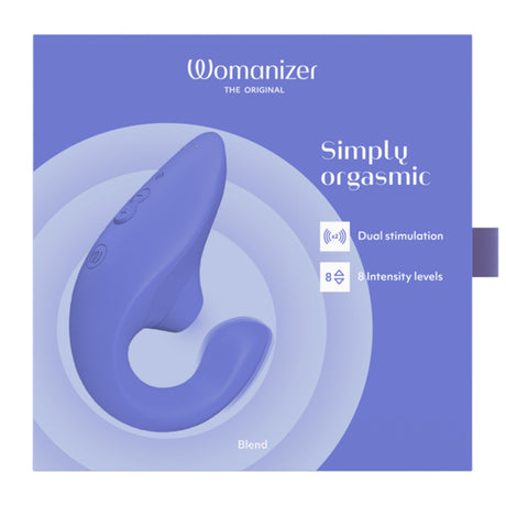 Womanizer Blend Rabbit Vibrator — Vibrant Blue - WZ3766