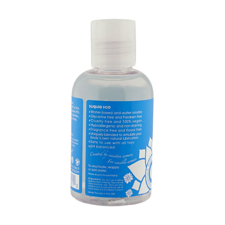 Sliquid Naturals H2O Water-Based Lubricant — 4.2 fl oz (124 ml) - SLIQ001