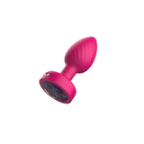 Viben Twila Twirling Light-Up Vibrating Anal Plug with Purple Gem & Pink Heart Remote - VB-CC9159