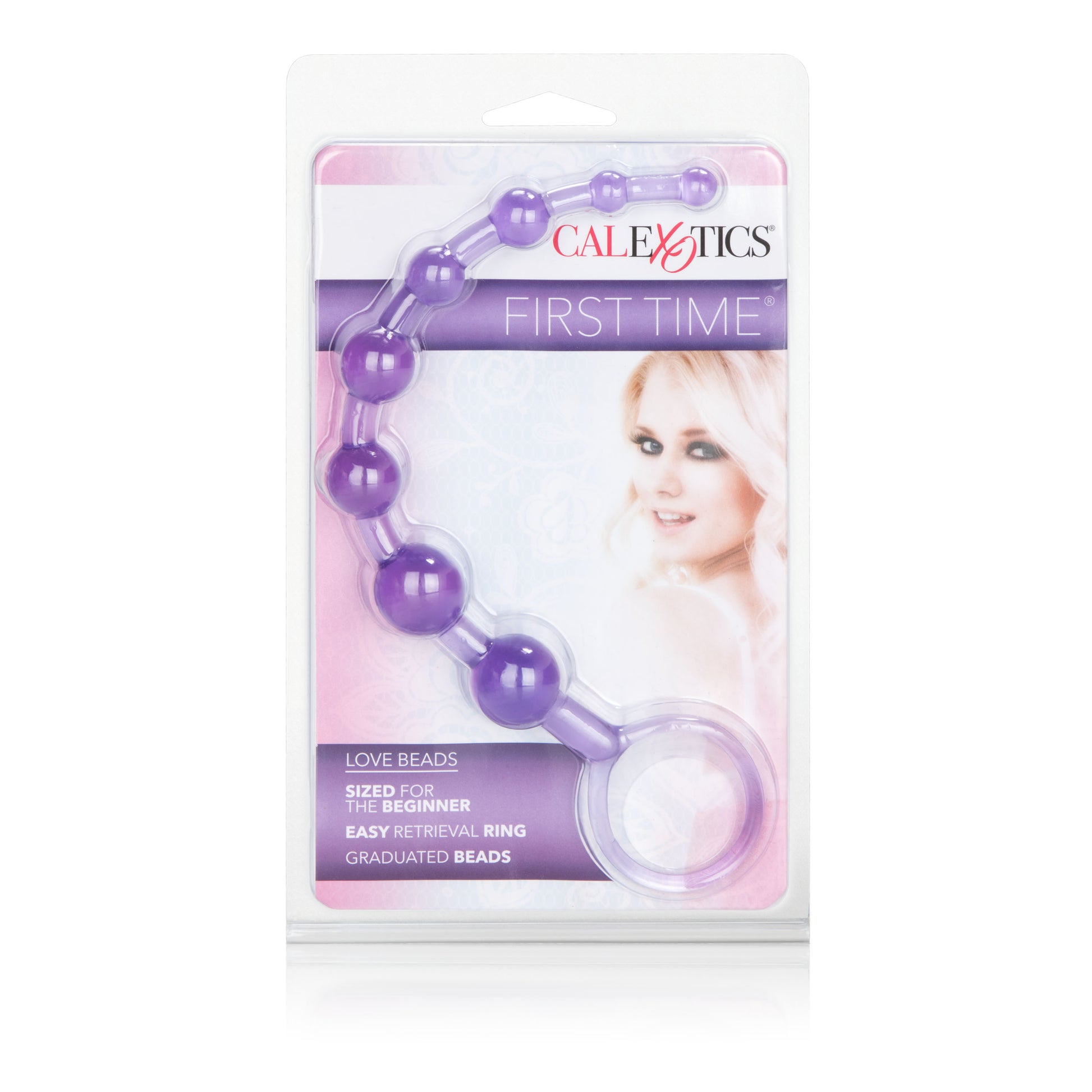 First Time Love Beads - Purple by CalExotics