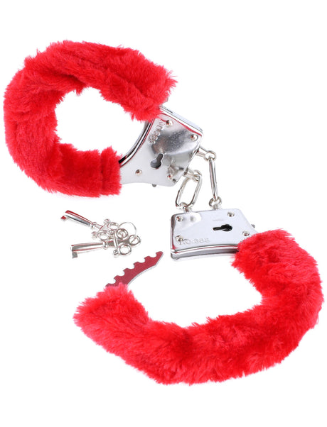 Pipedream Beginner's Furry Cuffs — Red - PD3800-15
