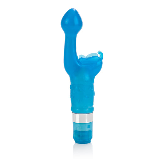 CalExotics Butterfly Kiss Platinum Edition 9-Function Mini Vibrator, Blue - SE0782303