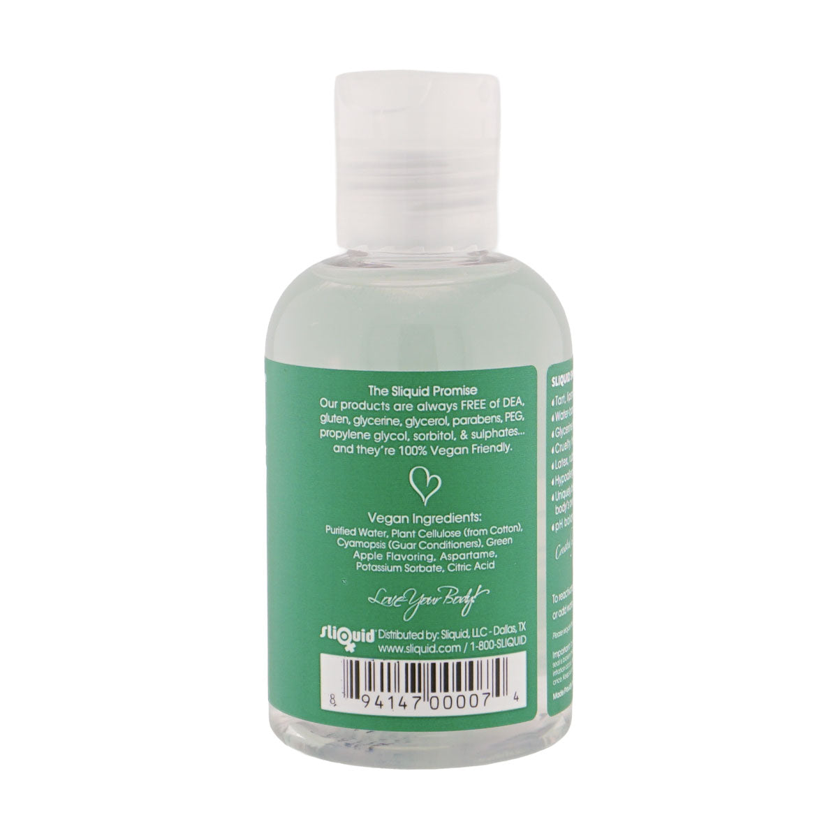 Sliquid Naturals Swirl Green Apple Water-Based Lubricant, 4.2 fl oz - SLIQ007