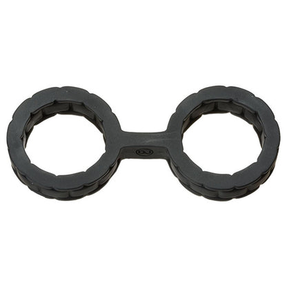 Japanese Bondage - Silicone Cuffs - Small - Black by Doc Johnson