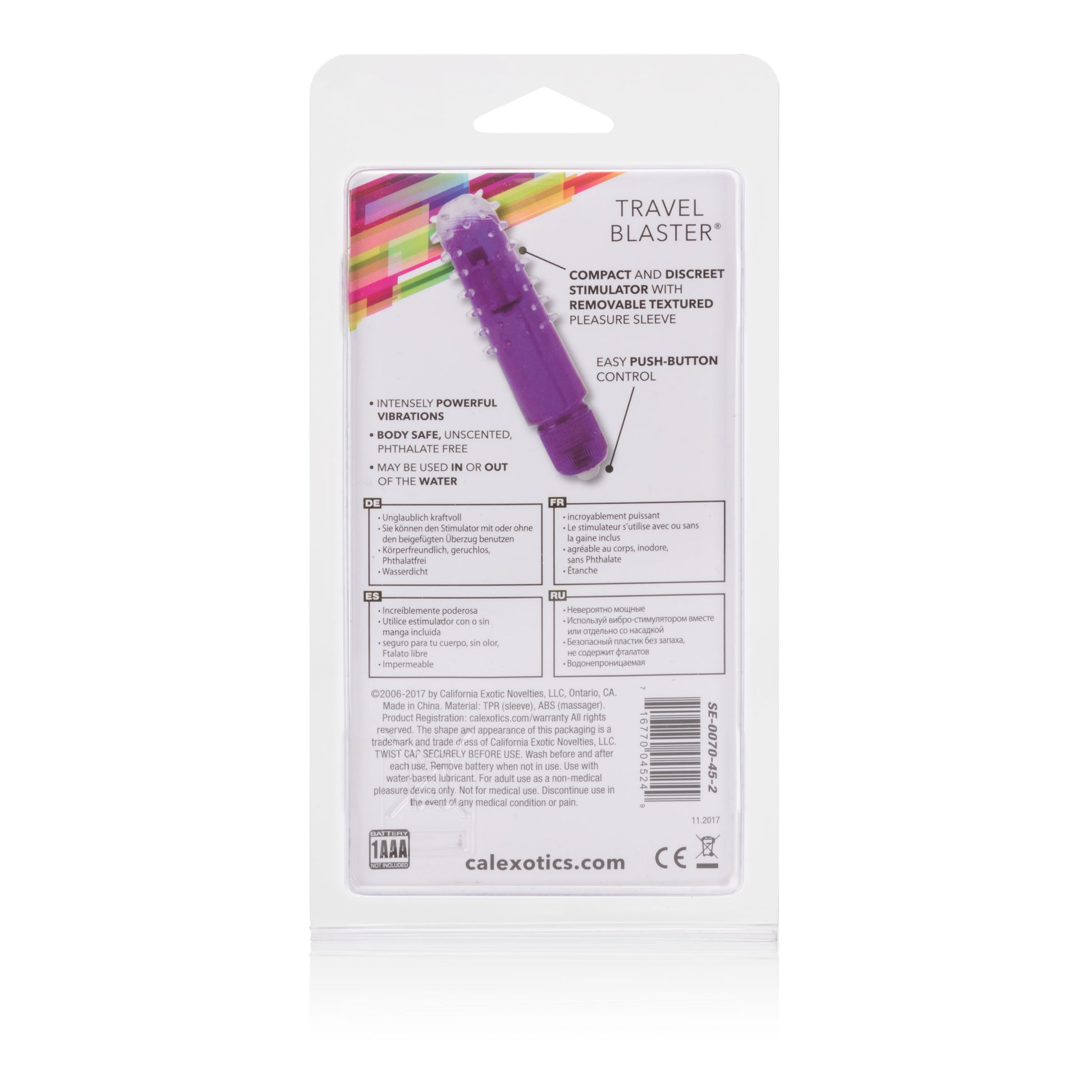 Travel Blaster - Purple by CalExotics
