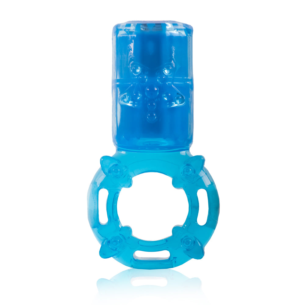Screaming O Big OMG Rechargeable Vibrating Ring — Blue, 6 Count - ABG-BU-110D
