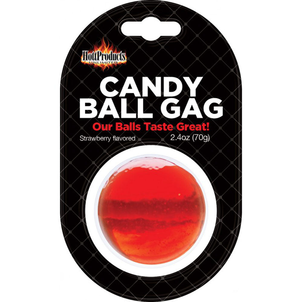 Candy Ball Gag - Strawberry 2.4 Oz by Hott Products