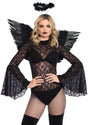 Leg Avenue 2-Piece Angel Accessory Kit — Black - LA-2065BLK