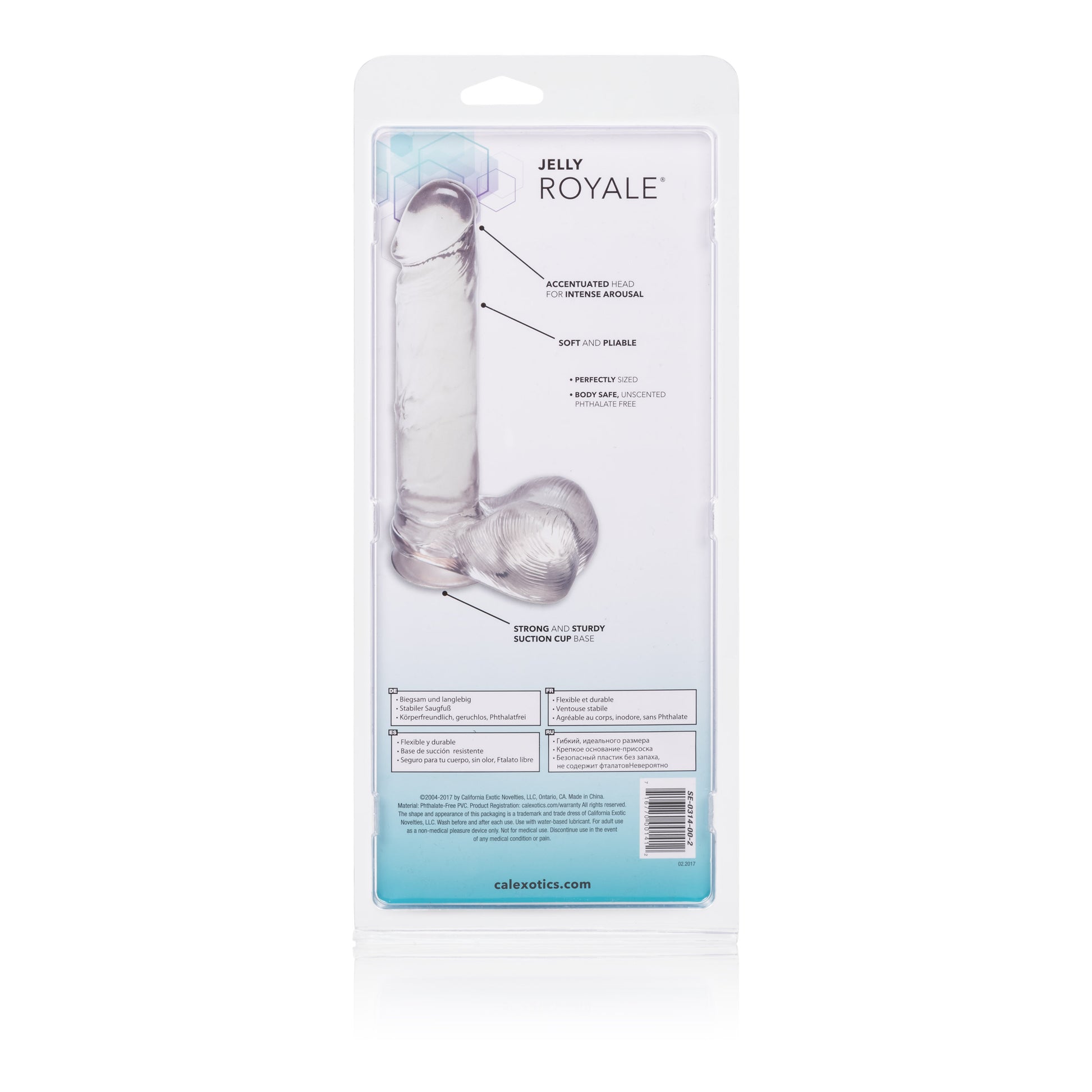 Jelly Royale - 7.25 Inch - Clear by CalExotics
