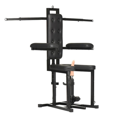XR Brands Enforcer Bondage Chair with Motorized Sex Machine - MS-AH645