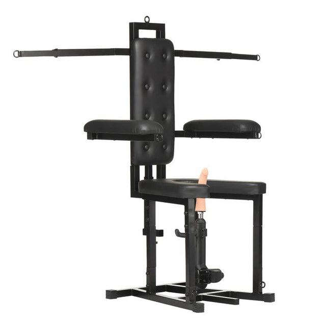 XR Brands Enforcer Bondage Chair with Motorized Sex Machine - MS-AH645