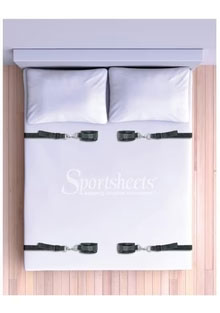 Sportsheets Under-the-Bed Restraint System — 4 Adjustable Cuffs - SS202-01