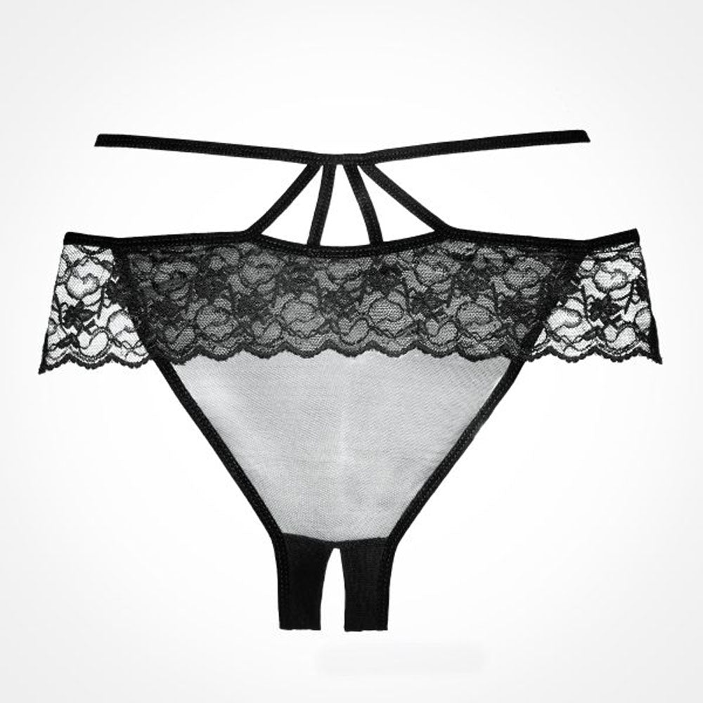 Adore Angel Panty - One Size - Black by Allure Lingerie
