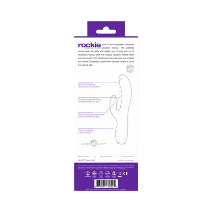 Rockie Dual Rechargeable Vibe - Indigo by VeDO