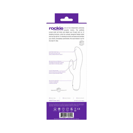 Rockie Dual Rechargeable Vibe - Indigo by VeDO