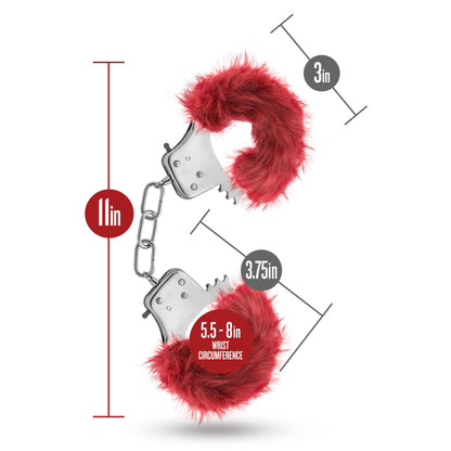 Temptasia - Plush Fur Cuffs - Burgundy by Blush