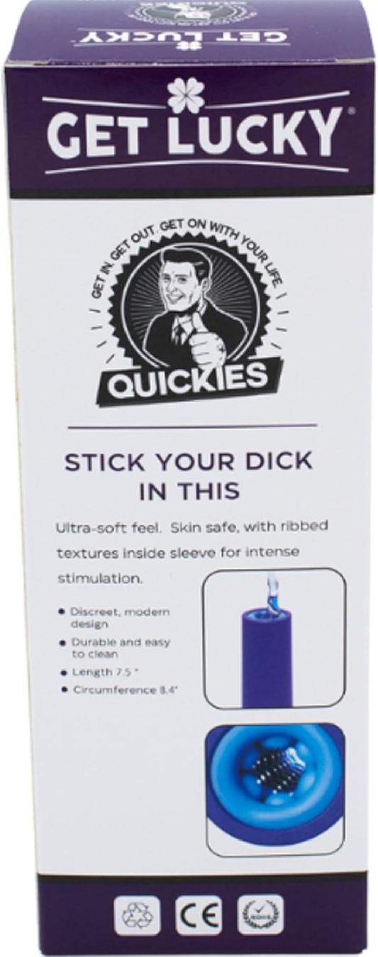 Viben Get Lucky Quickies Masturbator Sleeve — Ribbed Interior, 7.5-inch - VB-GL-0527