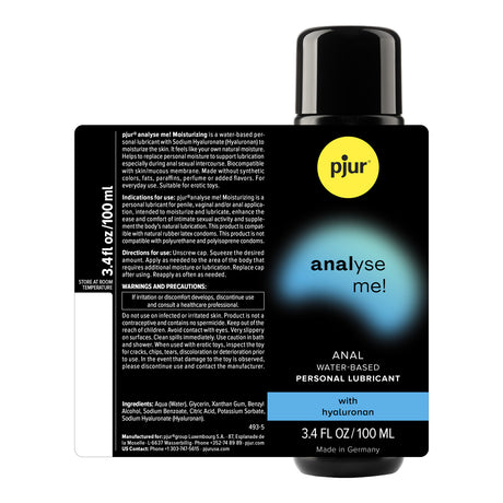 Pjur Analyse Me! Water-Based Anal Glide — 100ml - PJ-PAC3002