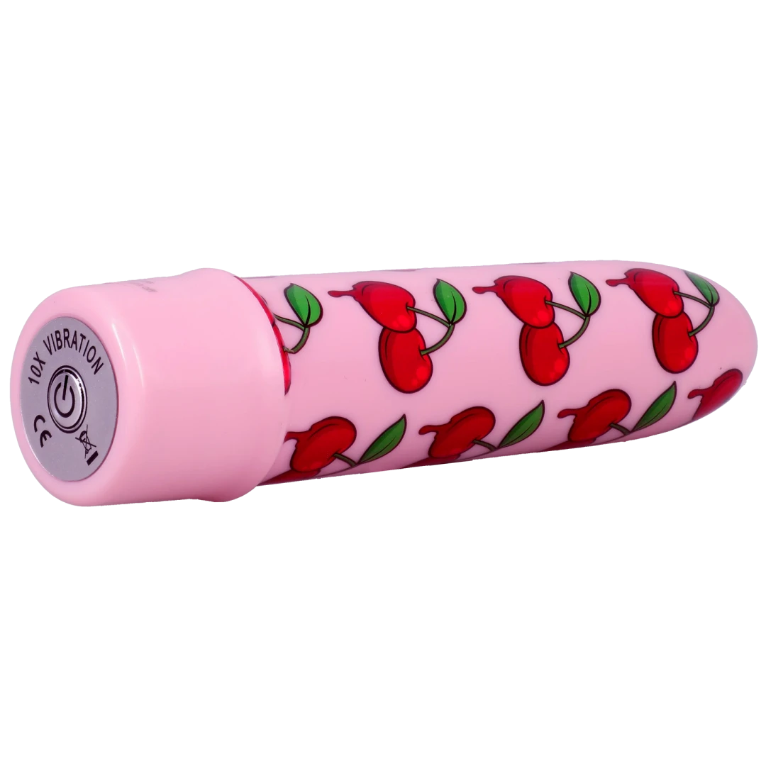 Doc Johnson Goodhead Buzz Buddies 5-Inch Multi-Speed Vibe (Cherries) - DJ1370-02-CD