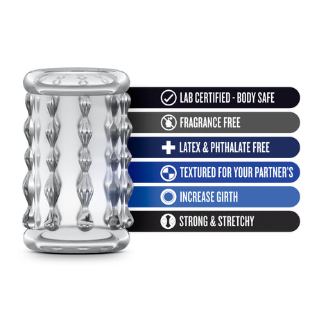 Blush Stay Hard Shaft Sleeve 04 — Clear - BL-00402
