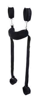 Sportsheets Signature Sex Sling — Black, Adjustable Straps & Detachable Cuffs - SS68114