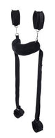 Sportsheets Signature Sex Sling — Black, Adjustable Straps & Detachable Cuffs - SS68114