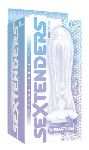 Icon Brands The 9's Vibrating Sextender — Contoured, Clear (5+) - ICB2509-2