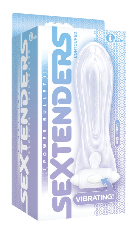 Icon Brands The 9's Vibrating Sextender — Contoured, Clear (5+) - ICB2509-2