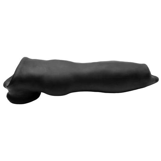 Oxballs Fido Velvet Cocksheath — Black, 9in - OX-3002-NGT