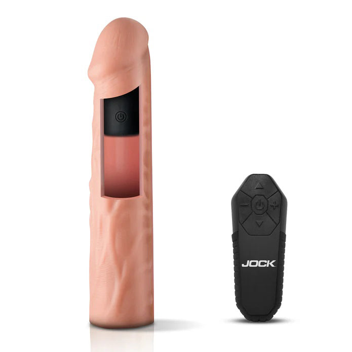 Curve Toys Vibrating Jock Penis Extension Sleeve - Light - CN1019-LIGHT
