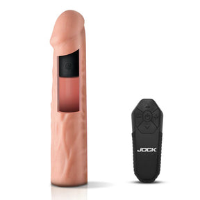 Curve Toys Vibrating Jock Penis Extension Sleeve - Light - CN1019-LIGHT
