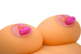 XR Brands Razzles Vibrating Nipple Pads — Purple - TV-AC695