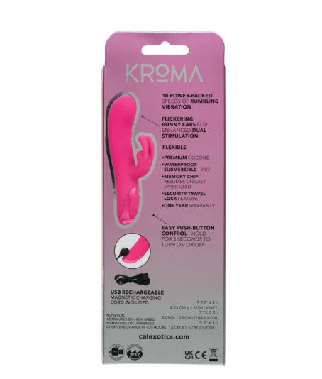 CalExotics Kroma Turbo G Bunny Dual Stimulator - Pink - SE4406853
