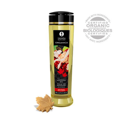 Shunga Organica Massage Oil — Maple Delight, 8 fl oz - SHU1320