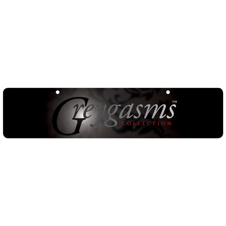 GreyGasms Black Cardstock Display Sign — 23.7 x 5.4 in - 848518022042