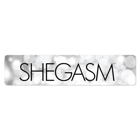 Shegasm Display Sign — Cardstock Banner 23.7 x 5.4 in (Multi) - 848518048523