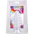 Doc Johnson Crystal Jellies Anal Twist — 7 Inch, Clear - DJ0289-15-CD