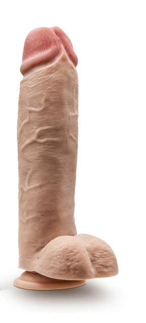 Blush Dr. Skin Mr. Mister 10.5 in Dildo with Balls, Beige - BL-15413