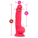 Blush Ruse Hypnotize Realistic Dildo — 5.5" Insertable, Cerise - BL-84708