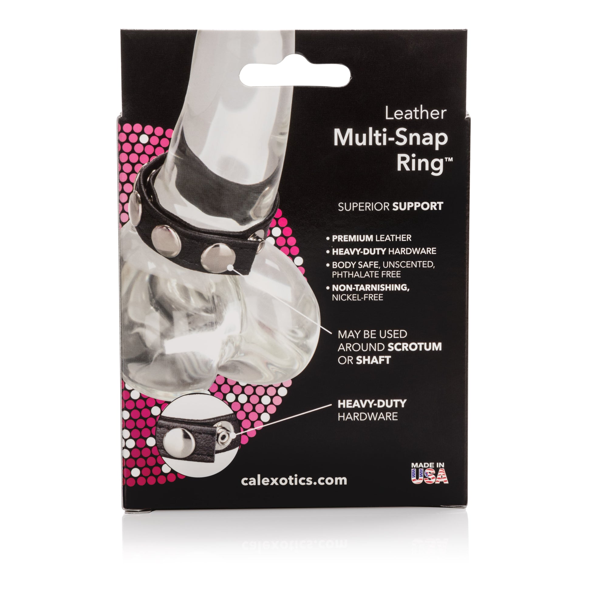 Leather Multi-Snap Ring by CalExotics